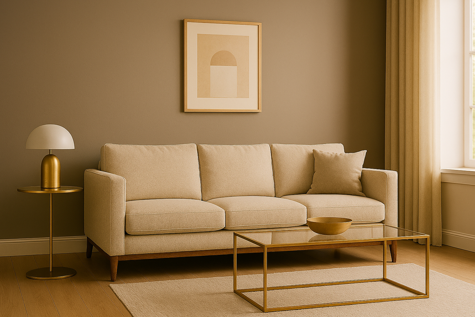 La couleur taupe fait son grand retour : comment l’utiliser pour moderniser votre salon